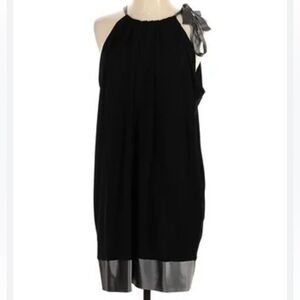 BCBGMAXAZRIA Black Halter Cocktail Dress